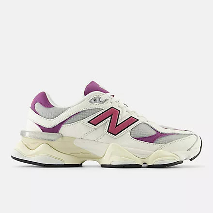 New Balance 9060 — Sea Salt / Fucsia