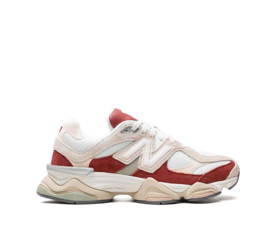 New Balance 9060 — Bianco / Bordeaux