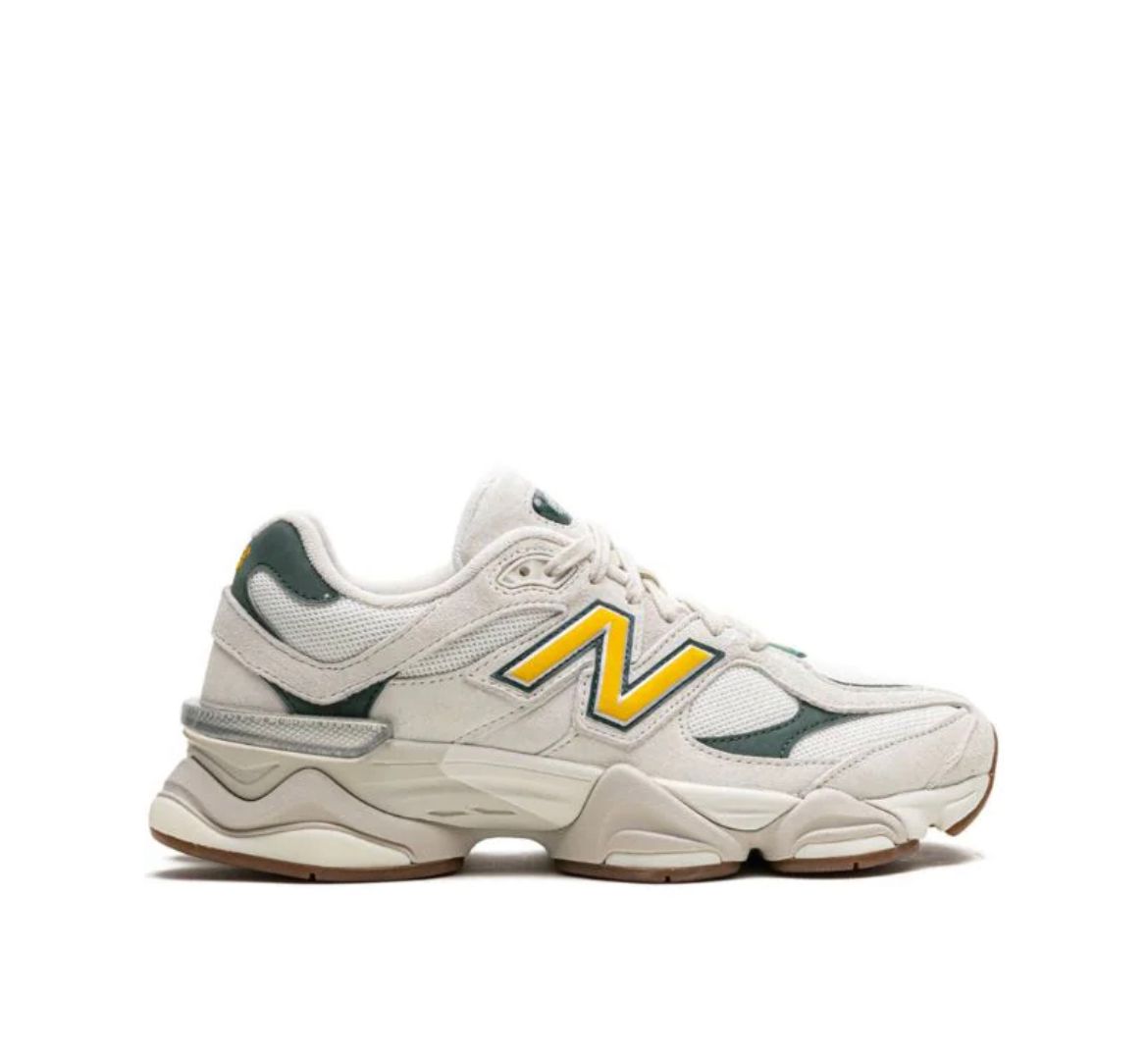 New Balance 9060 — Bianco / Crema · Verde & Giallo