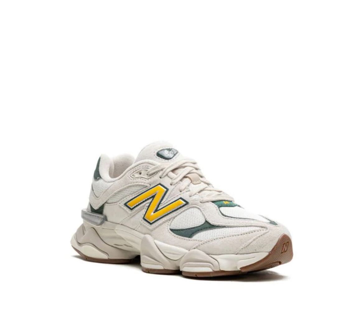 New Balance 9060 — Bianco / Crema · Verde & Giallo