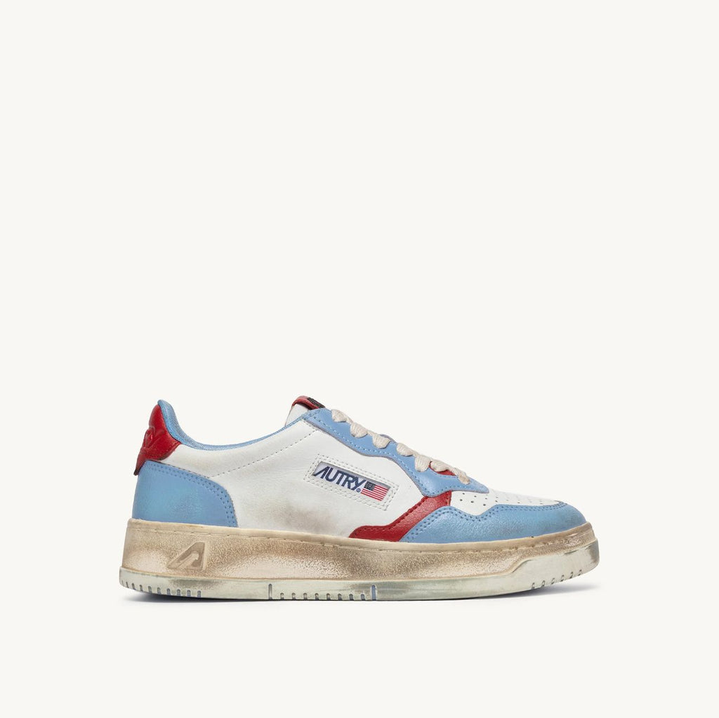Autry Medalist Super Vintage — Bianco / Azzurro / Rosso