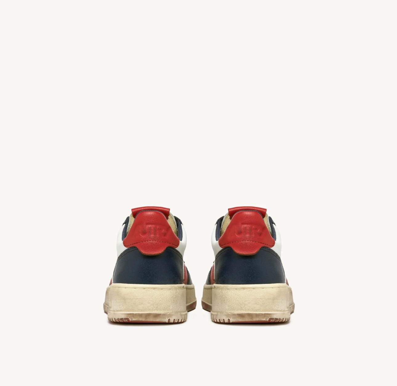 Autry Medalist Super Vintage — Bianco / Blu Marino / Rosso