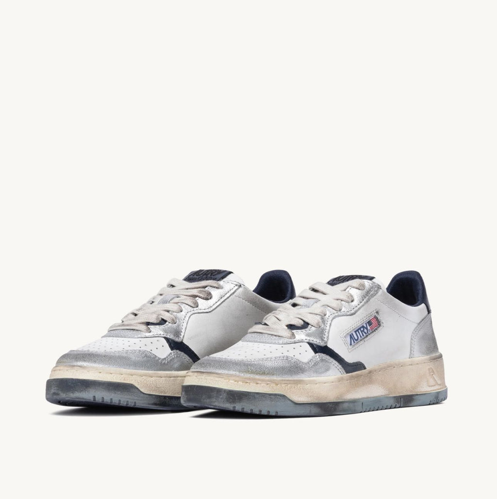 Autry Medalist Super Vintage — White / Silver